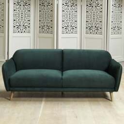 Tamar 3 Seater Sofa in Forest Green - thumbnail 4