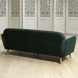 Tamar 3 Seater Sofa in Forest Green - thumbnail 3