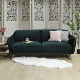 Tamar 3 Seater Sofa in Forest Green - thumbnail 1