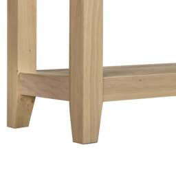 Tetbury Console Table With Shelf in Natural Oak - thumbnail 5