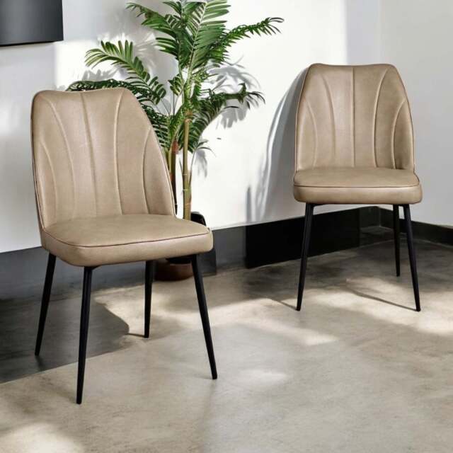 Walton Mushroom Brown Dining Chair (Set of 2) - image 1