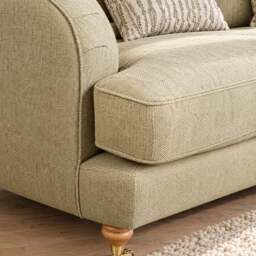 Eastbourne Snuggler in Olive with Olive Stripe Cushions - thumbnail 4