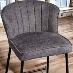 Tristan Grey Fabric Bar Stool (Set of 2) - thumbnail 5