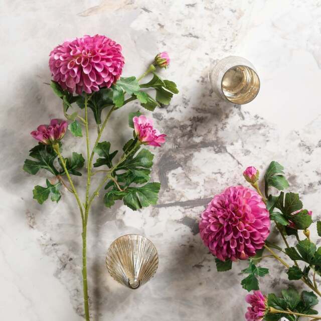 Pompon Dahlia Spray 68cm - image 1