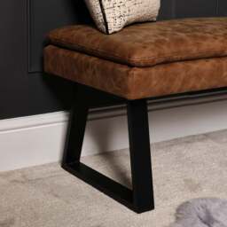 Industrial Bench No Back 138cm - Tan - thumbnail 3