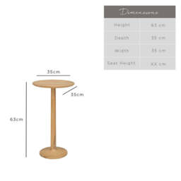 Siena High Side Table - thumbnail 2