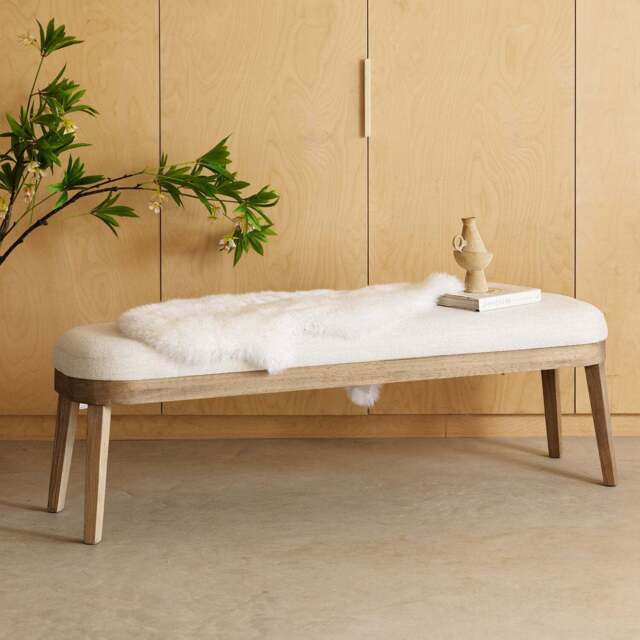 Hampton Dining Bench - Beige - image 1