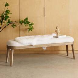 Hampton Dining Bench - Beige - thumbnail 1