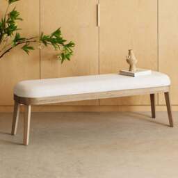 Hampton Dining Bench - Beige - thumbnail 4