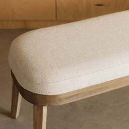 Hampton Dining Bench - Beige - thumbnail 2