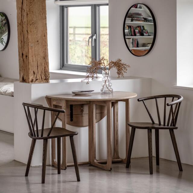 Craft Folding Dining Table Smoked - image 1