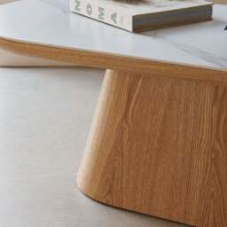 Sutton Oval Coffee Table in Ash - thumbnail 3