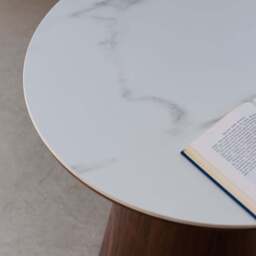 Sutton Round Lamp Table in Walnut - thumbnail 3