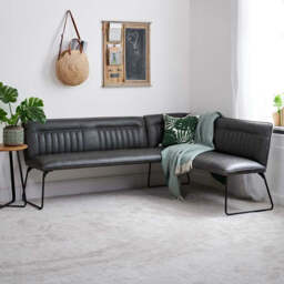 Hardy Corner Bench - Grey (Left Hand Facing) - thumbnail 2