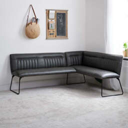 Hardy Corner Bench - Grey (Left Hand Facing) - thumbnail 3