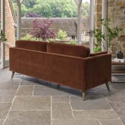 Harris 3 Seater Sofa in Rust - thumbnail 6