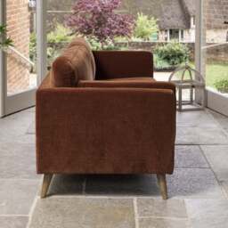 Harris 3 Seater Sofa in Rust - thumbnail 4