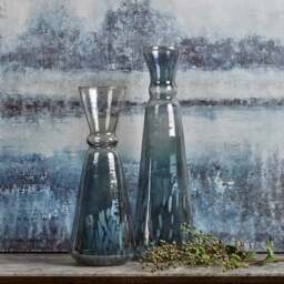 Glass Royal Vase in Full Luster and Cheena Grey - Large - thumbnail 3