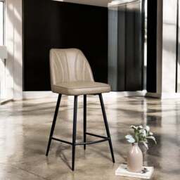 Walton Bar Stool - Mushroom Brown - thumbnail 1