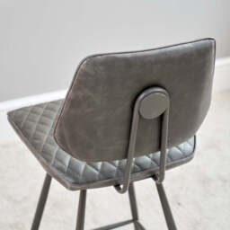 Digby Bar Stool - Grey - thumbnail 3
