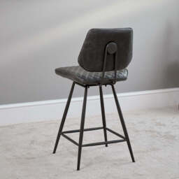 Digby Bar Stool - Grey - thumbnail 2