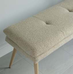 Sloane Flat Bench 140cm Cloud - thumbnail 4