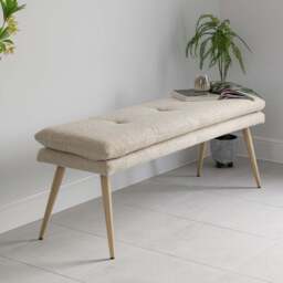 Sloane Flat Bench 140cm Cloud - thumbnail 2