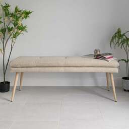 Sloane Flat Bench 140cm Cloud - thumbnail 1