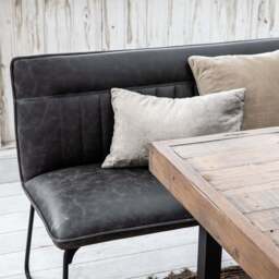 Adelaide 135cm Dining Table with Hardy Corner Bench RHF & Low Bench in Grey - thumbnail 5