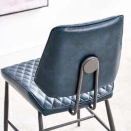 Adelaide 180cm Dining Table & 6 Digby Dining Chairs - Blue - thumbnail 5