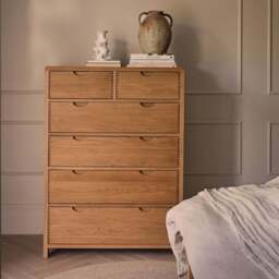 Ercol 1363 Bosco 6 Drawer Tall Wide Chest - thumbnail 1