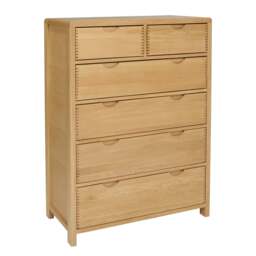 Ercol 1363 Bosco 6 Drawer Tall Wide Chest - thumbnail 2
