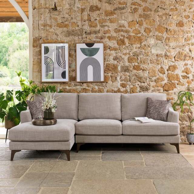 Willow 2 Seater with Left Hand Chaise in Mushroom - image 1