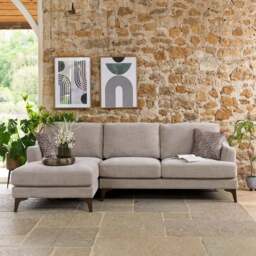 Willow 2 Seater with Left Hand Chaise in Mushroom - thumbnail 1