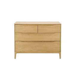Ercol 3283 Rimini 4 Drawer Low Wide Chest - thumbnail 1