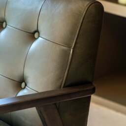 Blackhall Armchair Heritage Green Leather - thumbnail 2