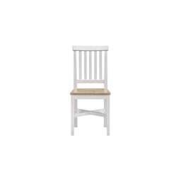 Tetbury Dining Chair With Wooden Seat in Painted / Oak - thumbnail 4