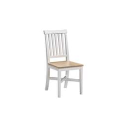 Tetbury Dining Chair With Wooden Seat in Painted / Oak - thumbnail 3