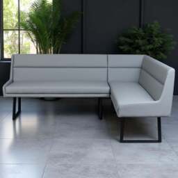 Jupiter Corner Bench in Light Grey LHF - thumbnail 3