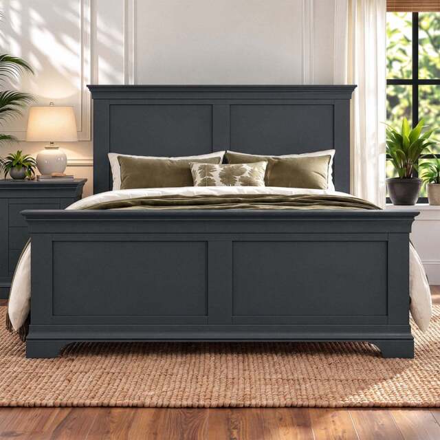 Provence King size Bedframe in Black - image 1