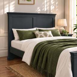 Provence King size Bedframe in Black - thumbnail 3