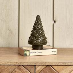 Tree Glass Ornament in Green Gold - thumbnail 1