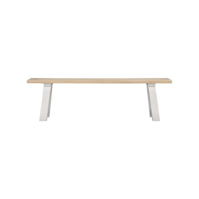 Tetbury Trestle Bench in Painted / Oak - image 1