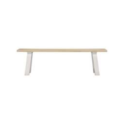 Tetbury Trestle Bench in Painted / Oak - thumbnail 1