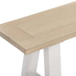 Tetbury Trestle Bench in Painted / Oak - thumbnail 3