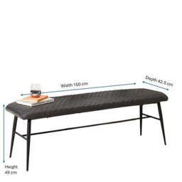 Ripley Flat Bench - Grey - thumbnail 6
