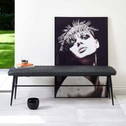Ripley Flat Bench - Grey - thumbnail 1