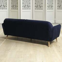 Tamar 3 Seater Sofa in Dark Blue - thumbnail 5