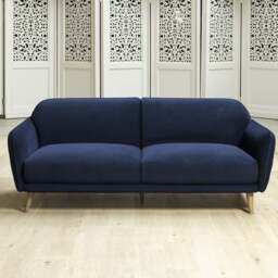 Tamar 3 Seater Sofa in Dark Blue - thumbnail 3