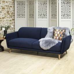 Tamar 3 Seater Sofa in Dark Blue - thumbnail 2